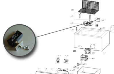 Kit microintrerupator capac - Masini de ambalat - Minipack Torre