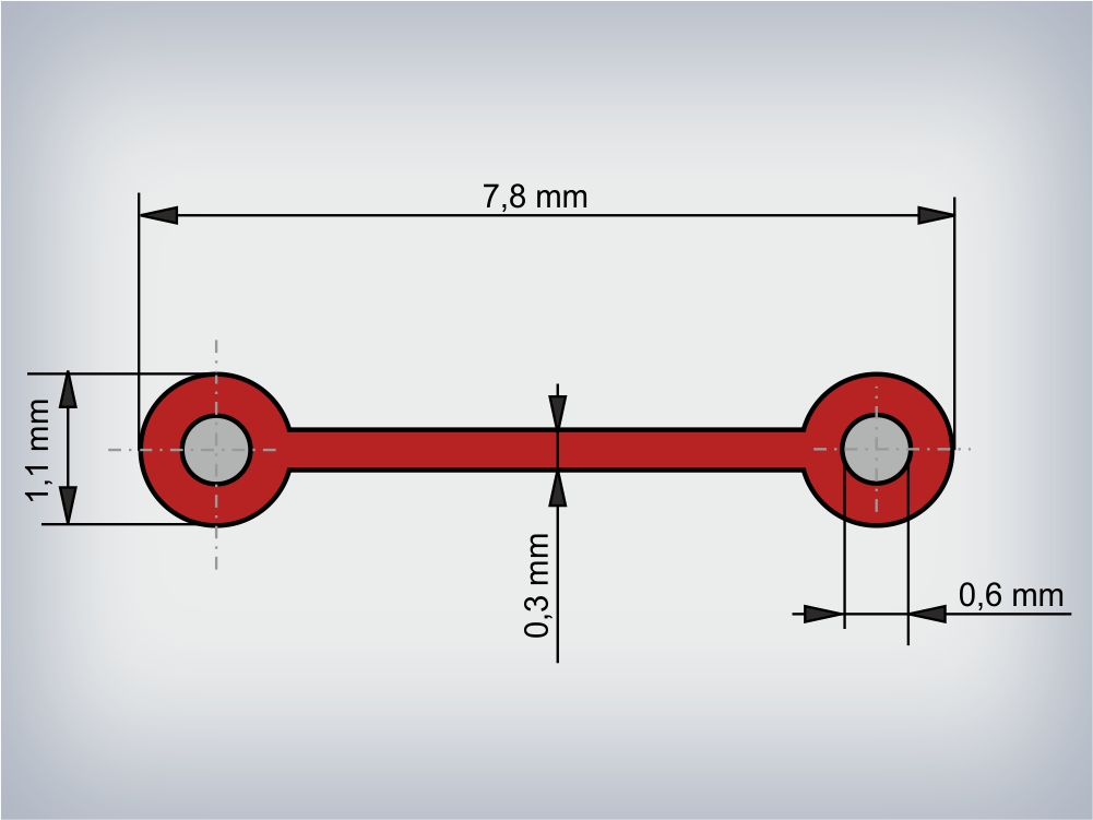 Clipband Rosu 0.6 mm, Rola 500 m