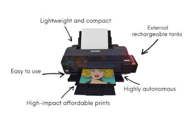Imprimanta A3 ink jet cu imprimare pe foi comestibile