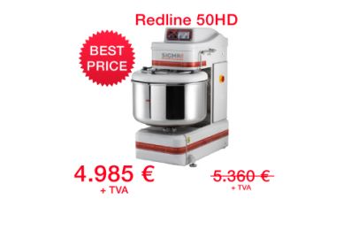 Malaxor cu brat spiral si cuva nedetasabila Redline 50 HD