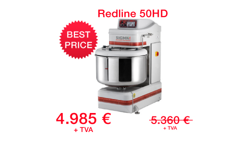 Malaxor cu brat spiral si cuva nedetasabila Redline 50 HD