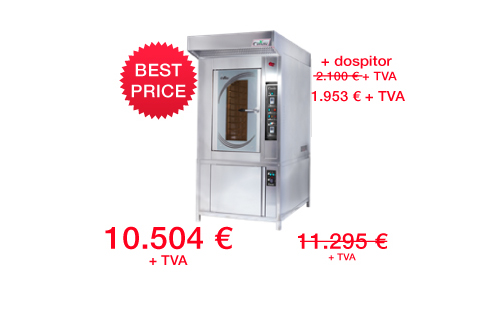 Cuptor rotativ 10 tavi si dospitor