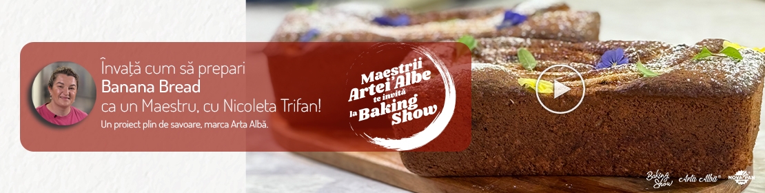 Maestrii Artei Albe te invita la Baking Show - Nicoleta Trifan