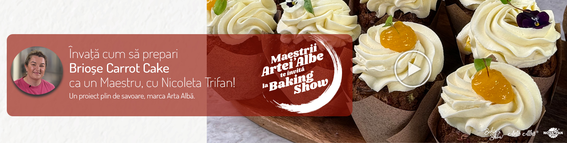 Maestrii Artei Albe te invita la Baking Show - Nicoleta Trifan