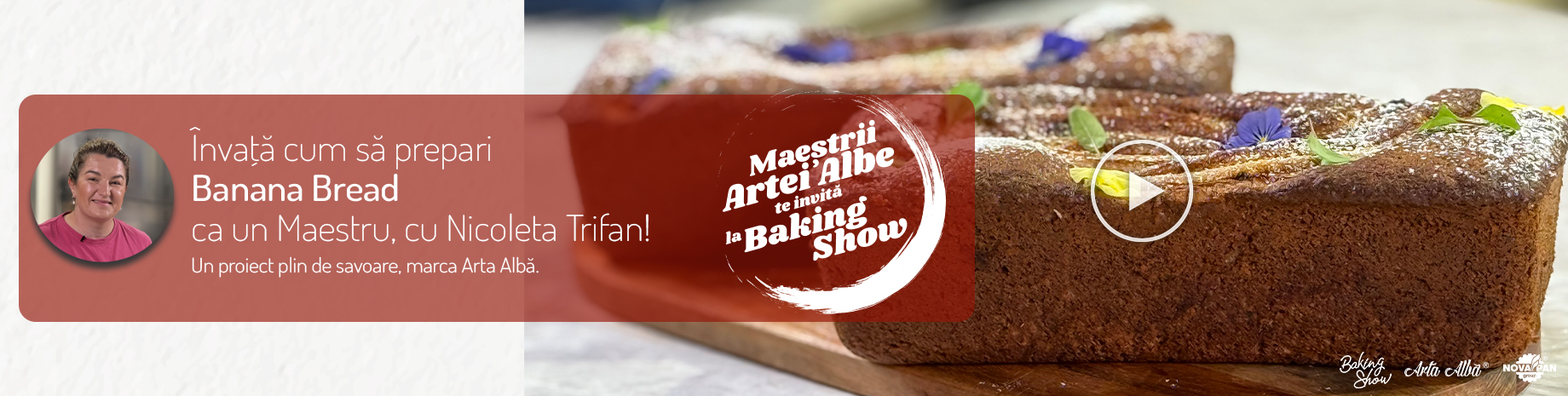 Maestrii Artei Albe te invita la Baking Show - Nicoleta Trifan