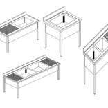 Chiuvete inox fara polita inferioara