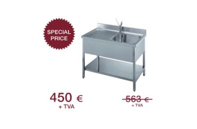 Chiuveta Inox Premium 1 cuva, picurator stanga