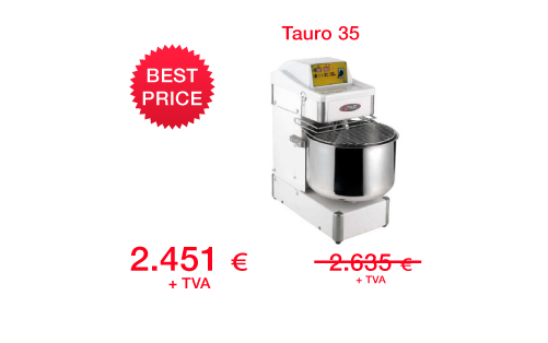 Malaxoare cu brat spiral - capacitate intre 12 - 40 kg aluat